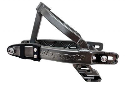 TBparts - Aluminum +2 Swingarm in Gray with Chain Guide for CRF110