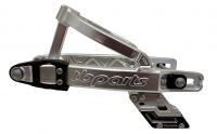 TBparts - Aluminum +2 Swingarm in Silver with Chain Guide for KLX110 - photo 2