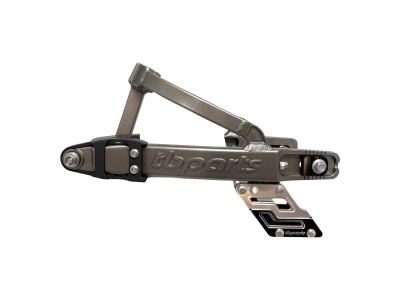TBparts - Aluminum +2 Swingarm in Gray with Chain Guide for KLX110