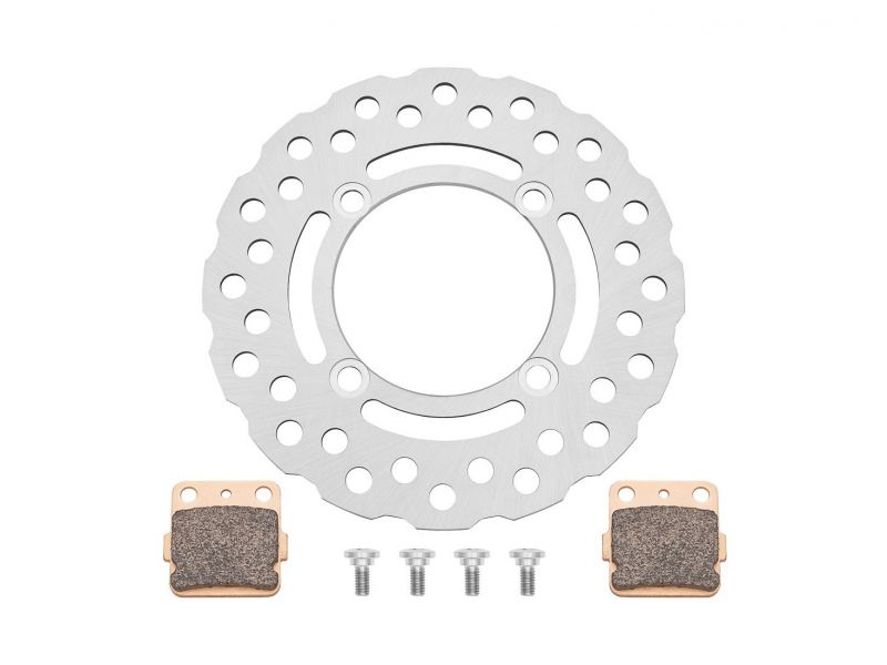 TBparts - Rear Brake Pad and Rotor Kit for KLX140 (R & L Models)