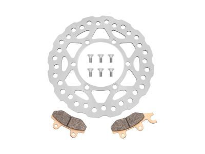 TBparts - Front Brake Pad and Rotor Kit for KLX140 (R & L Models)