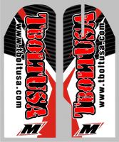 GPX & Marzocchi Fork Guards  With T Bolt USA Graphics - photo 2