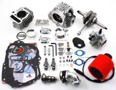 .TBParts - Roller Rocker Race Head V2 108cc Big Bore & VM26 Carb Kit 91-94 CT70