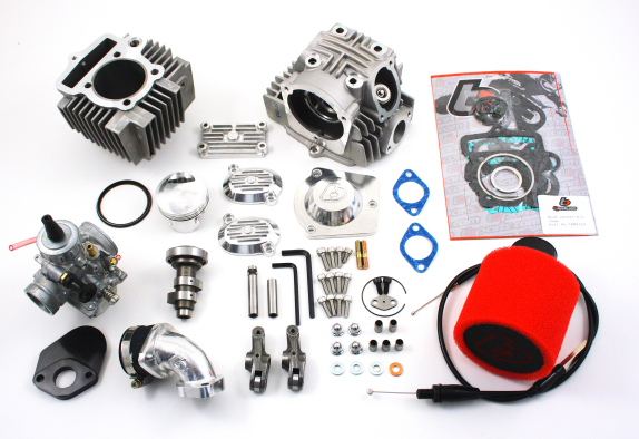 .TBParts - Roller Rocker Race Head V2 114cc Big Bore w/ VM26 Carb Kit  China 90cc-110cc engines