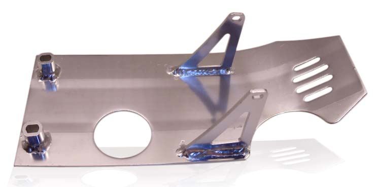 Pit Bike Skid Plate (Silver)