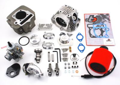 .TBParts - Roller Rocker Race Head V2 146cc Big Bore w/VM26 Carb Kit  China 120cc & 125cc engines