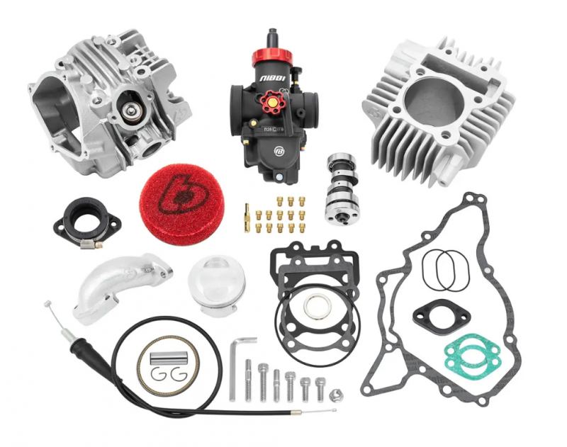 TBparts - 165cc Bore Kit w/ V2 Race Head and Nibbi 28mm Carb Kit  for DRZ110 and KLX110