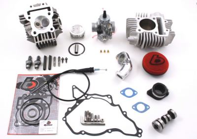 TBParts - 143cc Bore Kit w/ V2 Race Head and 26mm Carb Kit  for KLX110 02-09 and DRZ110
