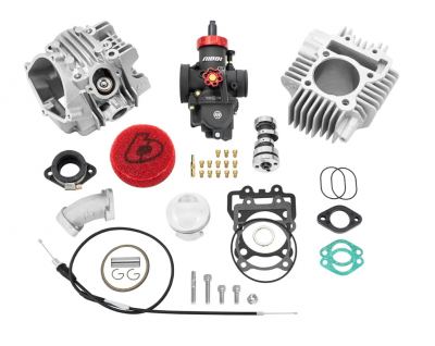 TBParts - 184cc Bore Kit w/ V2 Race Head and Nibbi 28mm Carb Kit  GPX Pitster YX Piranha Lifan SSR