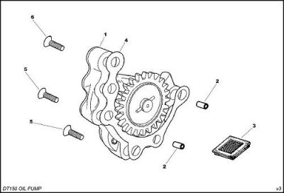 Daytona 150 #04 GASKET OIL PUMP