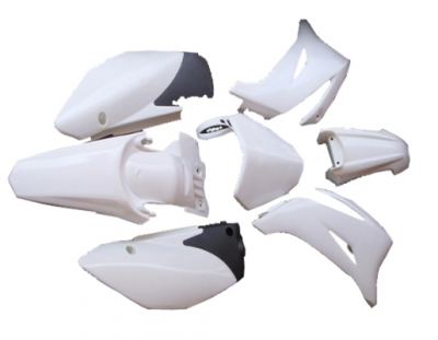 SSR - TR Model and Yamaha TT-R110 Style Plastic Set in White