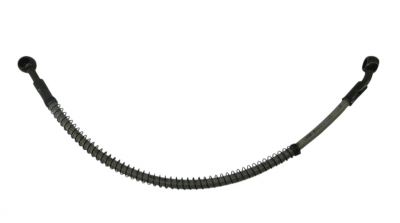 HYDRAULIC OIL LINE 420MM LONG WITH 10mm straight and 10mm 45 end