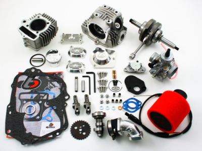 TBParts - Vintage Roller Rocker Race Head V2 108cc Big Bore w/ Mikuni VM26 69-81 Z50 CT70 and 73-80 ATC 70 3 speed