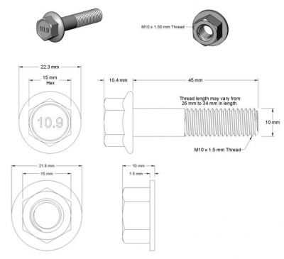 TRC REAR SHOCK BOLT