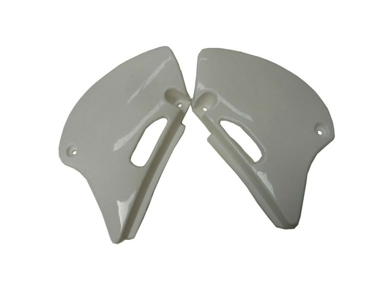KLX110 Short-Type Side Number Plates White  BBR Type