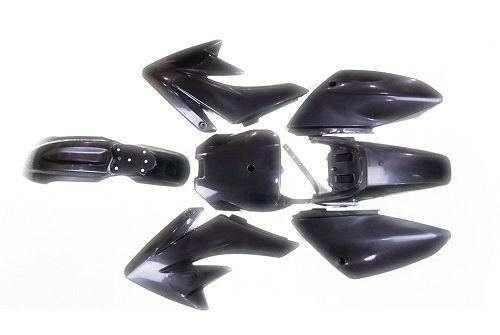 CRF70 & Pitbike Plastics Kit  Black