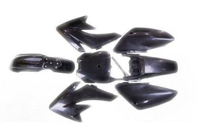 CRF70 & Pitbike Plastics Kit  Black