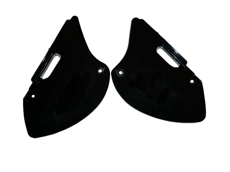 KLX110 Short-Type Side Number Plates Black  BBR Type