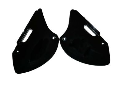 KLX110 Short-Type Side Number Plates Black BBR Type