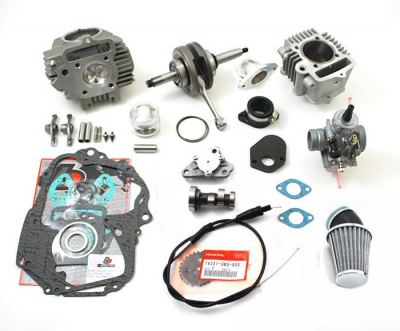 TBParts - Vintage Honda 108cc Stroker big bore & VM26 Carb kit  69-81 Z50