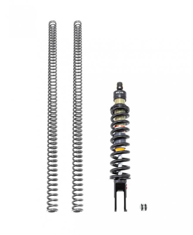 TBparts - DNM 450lb Rear Shock with Adjustable Rebound and HD Fork Springs Kit for KLX140R & L