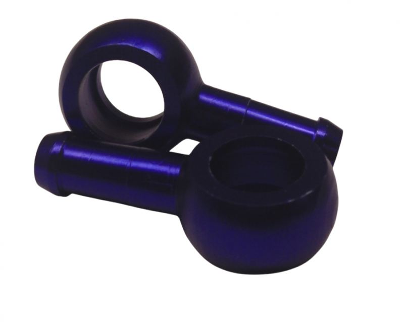 Barbed Banjo Fitting 10mm Set - Blue