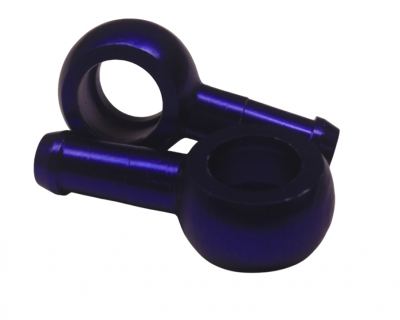 Barbed Banjo Fitting 10mm Set - Blue