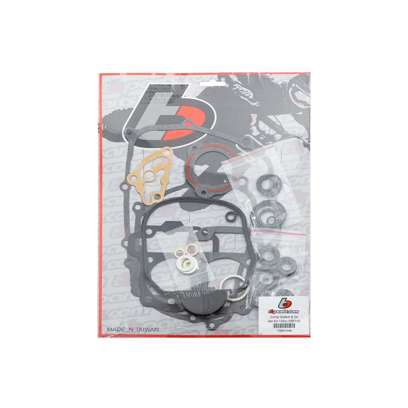 Tbparts - CRF110 Complete Gasket , O-Ring and Oil Seal Kit , 132cc (55mm)