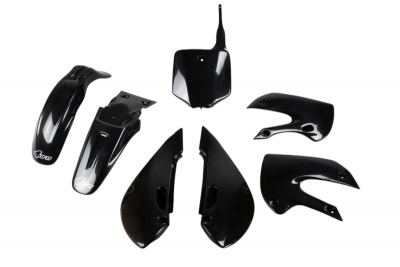 UFO - Complete Plastic Kit in Black for KLX110 02-09