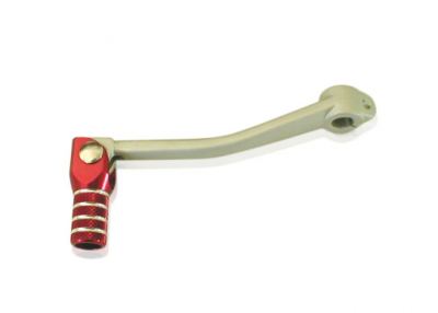 TBParts - Aluminum Extended Shifter with Folding Red Billet Tip Z50 CRF50 XR50 CRF70 & Pit bikes