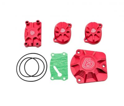 TBParts - V2 Red Billet Head Cover Set (Honda Type)