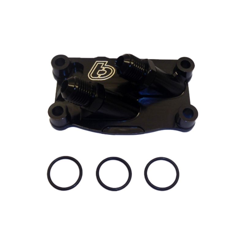 V2 Black BIllet Oil Cooler Tap Cover