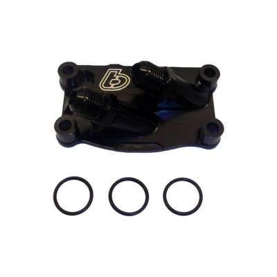 V2 Black BIllet Oil Cooler Tap Cover
