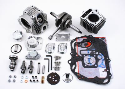 TBParts - Vintage Race Head V2 108cc Big Bore Kit and Stroker Crank  Z50 69-81  CT70 3 speed 69-