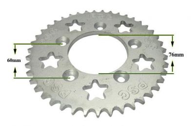 Thumpstar - Rear sprocket 5 Bolt - 428 - 43T 76mm center hole