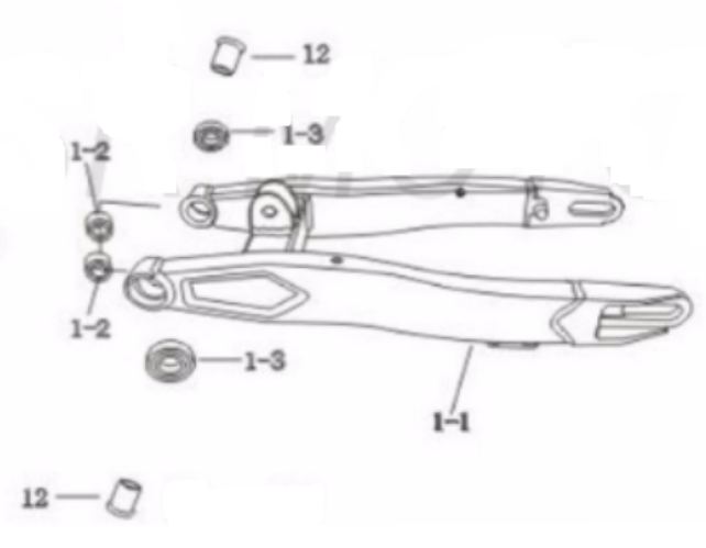 SSR - SR125 TR Swingarm