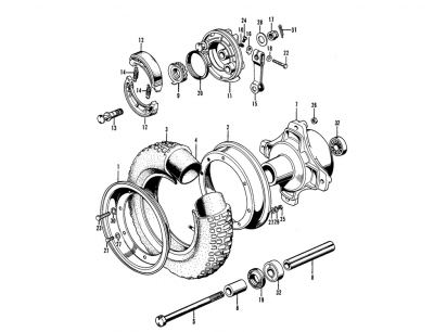 Wheel Oil Seal 47 x 58 x 7-CT70 '69-94-Front