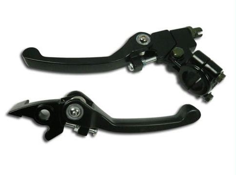 TRC Pivot Lever Set For Pit Bikes, Thumpstar, SSR70-125cc - Black
