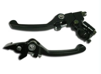 TRC Pivot Lever Set For Pit Bikes, Thumpstar, SSR70-125cc - Black