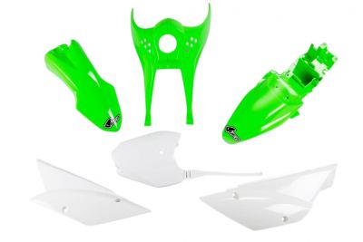UFO - Complete Plastics Kit for KLX110 2010-Present in OEM Green/White