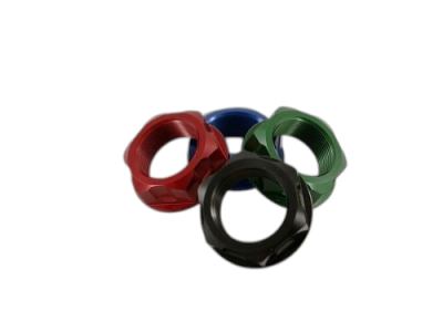 Piranha Billet Steering Stem Nut - Red