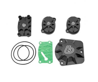 TBParts - Billet Aluminum Black Cover Set For Honda Style V2 Head