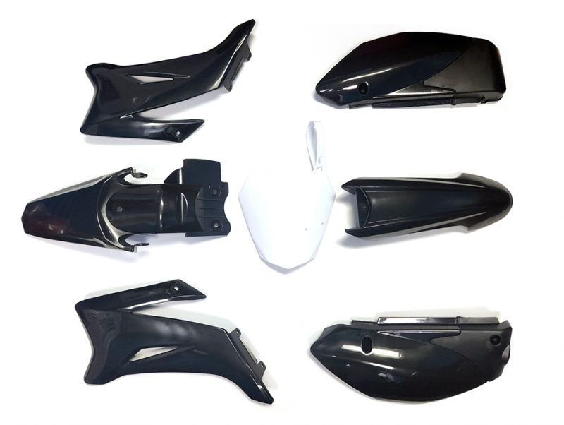 SSR - TR Model and Yamaha TT-R110 Style Black Plastic Set