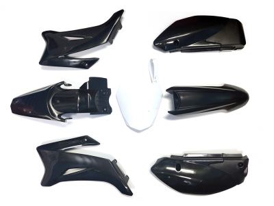SSR - TR Model and Yamaha TT-R110 Style Black Plastic Set
