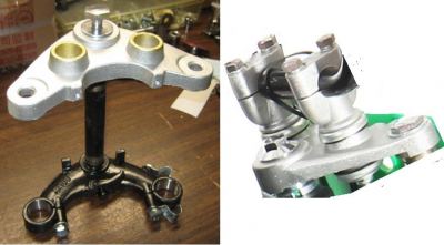 SSR - SR70C Triple Clamp with Bar Clamps