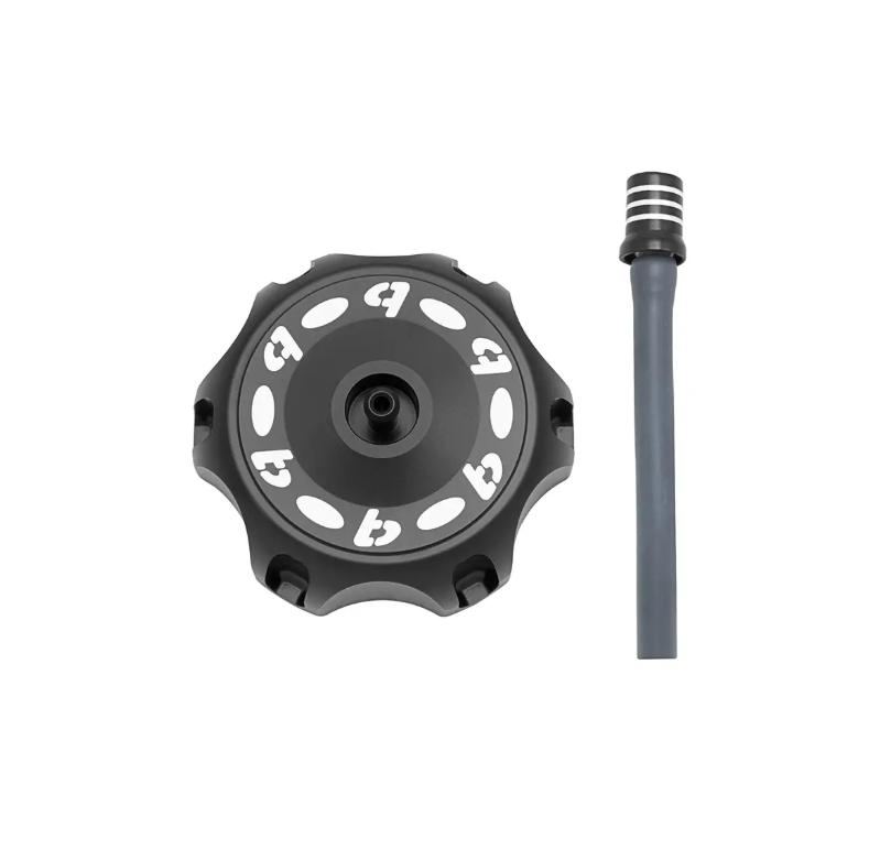 Tbparts - Aluminum CNC Black Gas Cap with Vent for KLX140 and KLX110 2010 - present