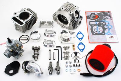 .TBparts - Roller Rocker Race Head V2 88cc Big Bore Kit  Z50 CRF50 XR50 & Pit bikes w/ Mikuni VM24 Carb