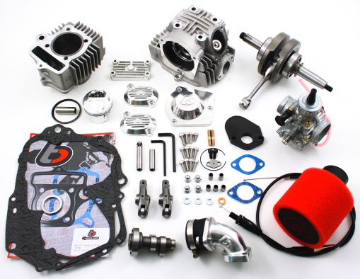 .TBParts - Roller Rocker Race Head V2 108cc Big Bore w/ Mikuni VM26  Z50 XR50 & CRF50 1988-Present