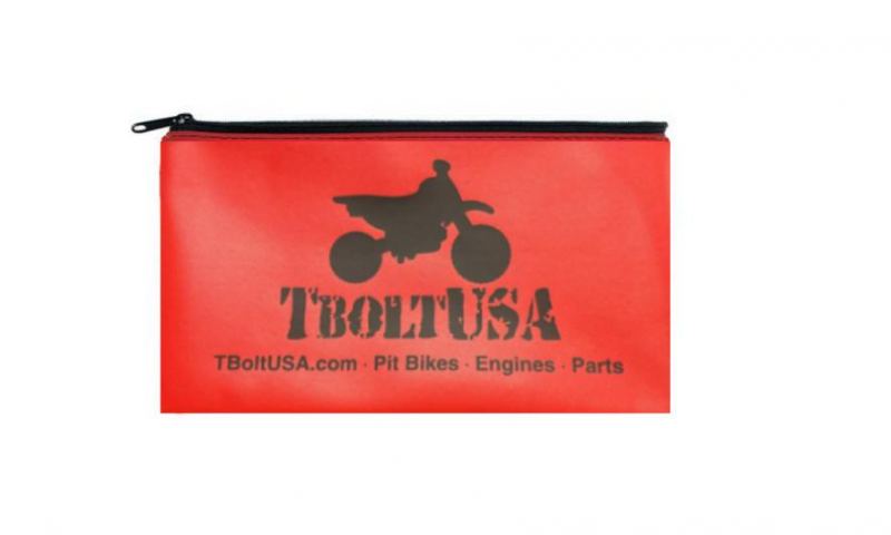 TBoltUSA Red Logo Zipper Bag