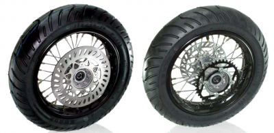 Piranha - 12" Super Moto Wheel Set